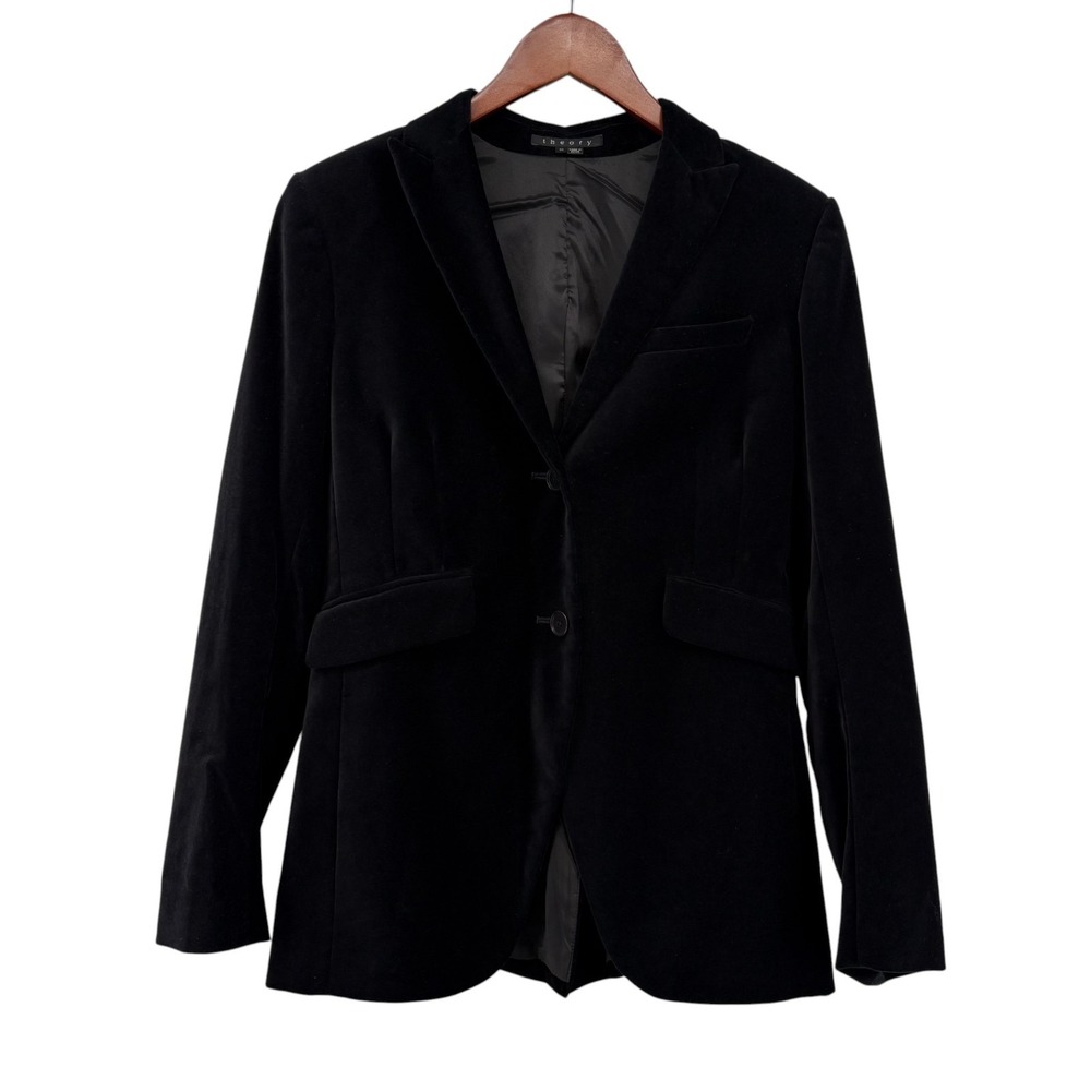 Theory Velvet Blazer Jacket Size 10